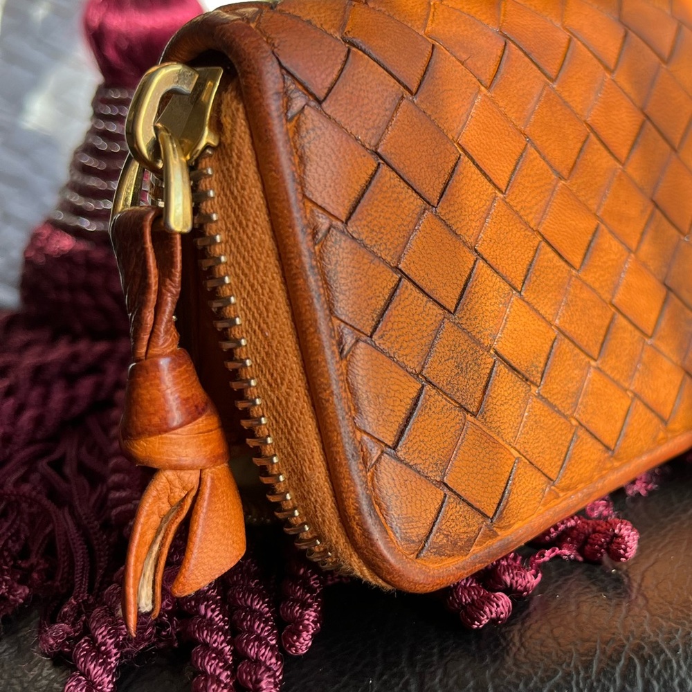 ⭐️ Bottega Veneta ~Intreciatto Leather Card Holder 🍊